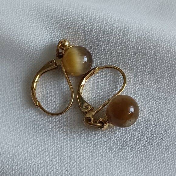 Round Ombre Dangle Earrings - Picture 10 of 12